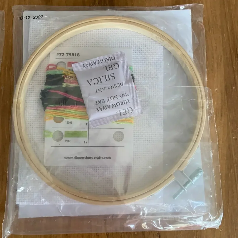 Bucilla Mary Engelbreit and Dimensions Small Cross Stitch Kits Set of 2 NIP